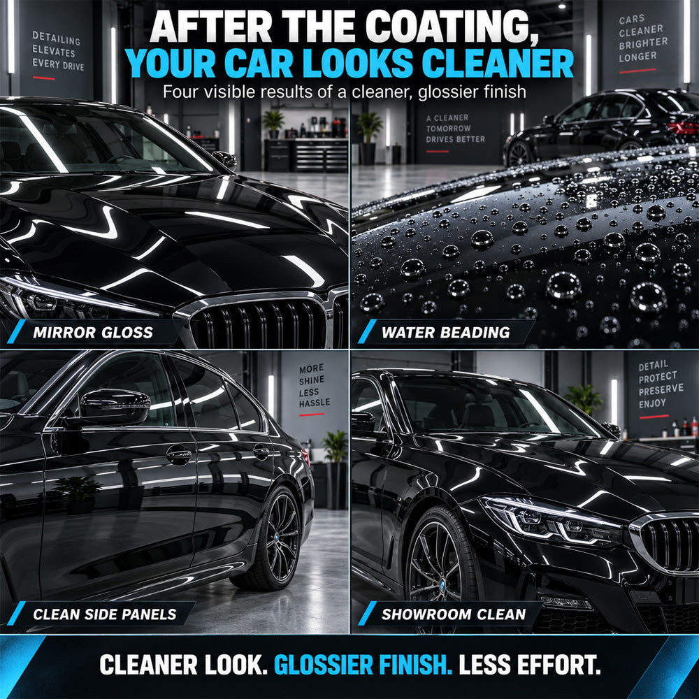 🛡️50% OFF | Nano-Quick Ceramic Coating Pro for automobiles, featuring advanced ceramic technology for dust-proof glass effect and lasting luster.
