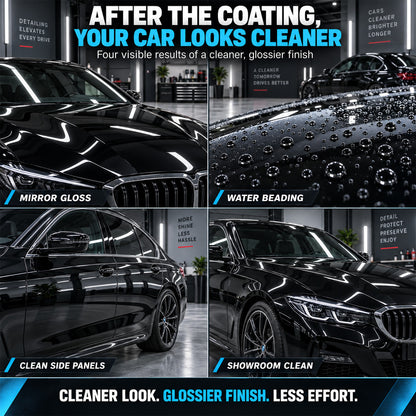 🛡️50% OFF | Nano-Quick Ceramic Coating Pro for automobiles, featuring advanced ceramic technology for dust-proof glass effect and lasting luster.