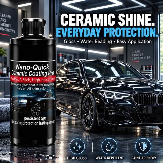 🛡️50% OFF | Nano-Quick Ceramic Coating Pro for automobiles, featuring advanced ceramic technology for dust-proof glass effect and lasting luster.