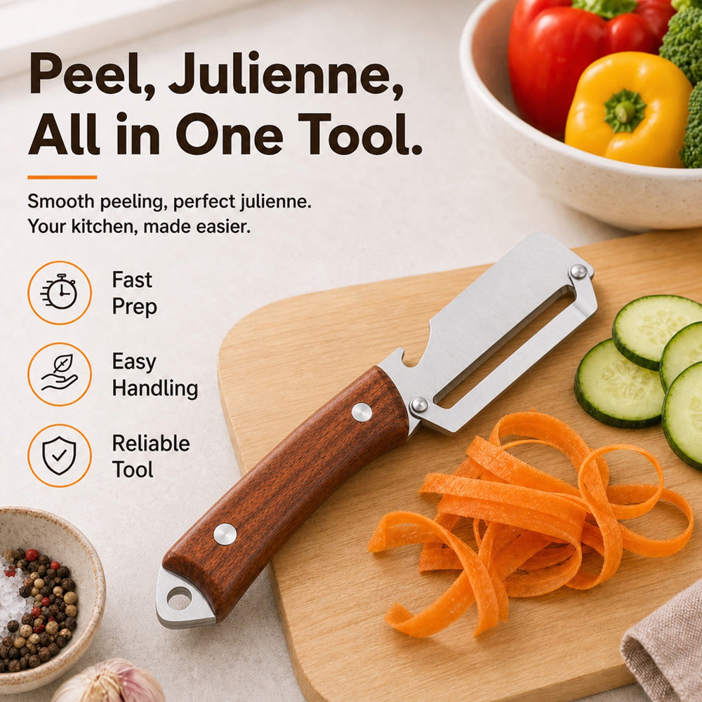 🔪🥔 BUY1 – GET 1 FREE: Multifunctional Vegetable Peeler🥕🍎
