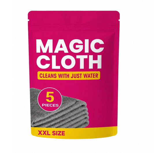 🔥 50% OFF lloravena Magic Cleaning Cloth (5-Pack) 🧼✨ – No Cleaner, No Streaks, For Glass, Steel & Screens