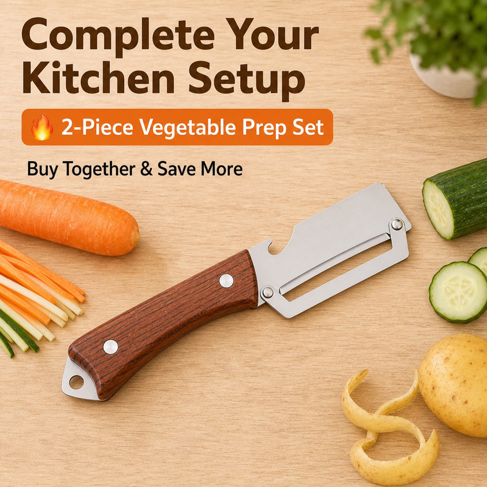 🔪🥔 BUY1 – GET 1 FREE: Multifunctional Vegetable Peeler🥕🍎