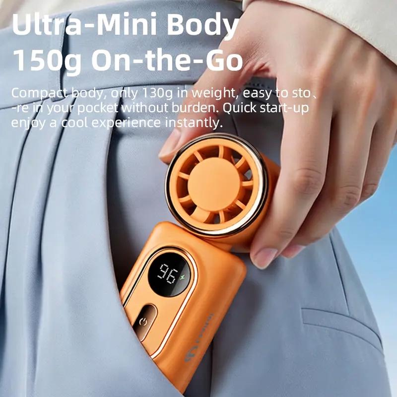 💨 3000mAh USB Clip Fan – 360° Rotatable, Ultra-Portable🌬️| For Travel ✈️ Office 💼Kids 👶 | Clips Anywhere!