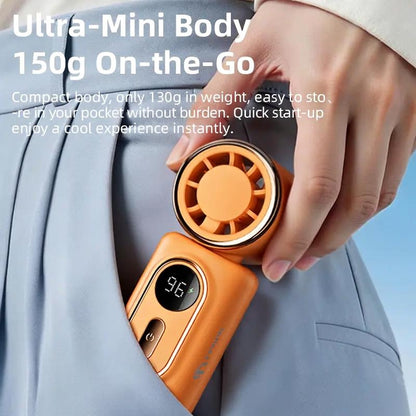 💨 3000mAh USB Clip Fan – 360° Rotatable, Ultra-Portable🌬️| For Travel ✈️ Office 💼Kids 👶 | Clips Anywhere!