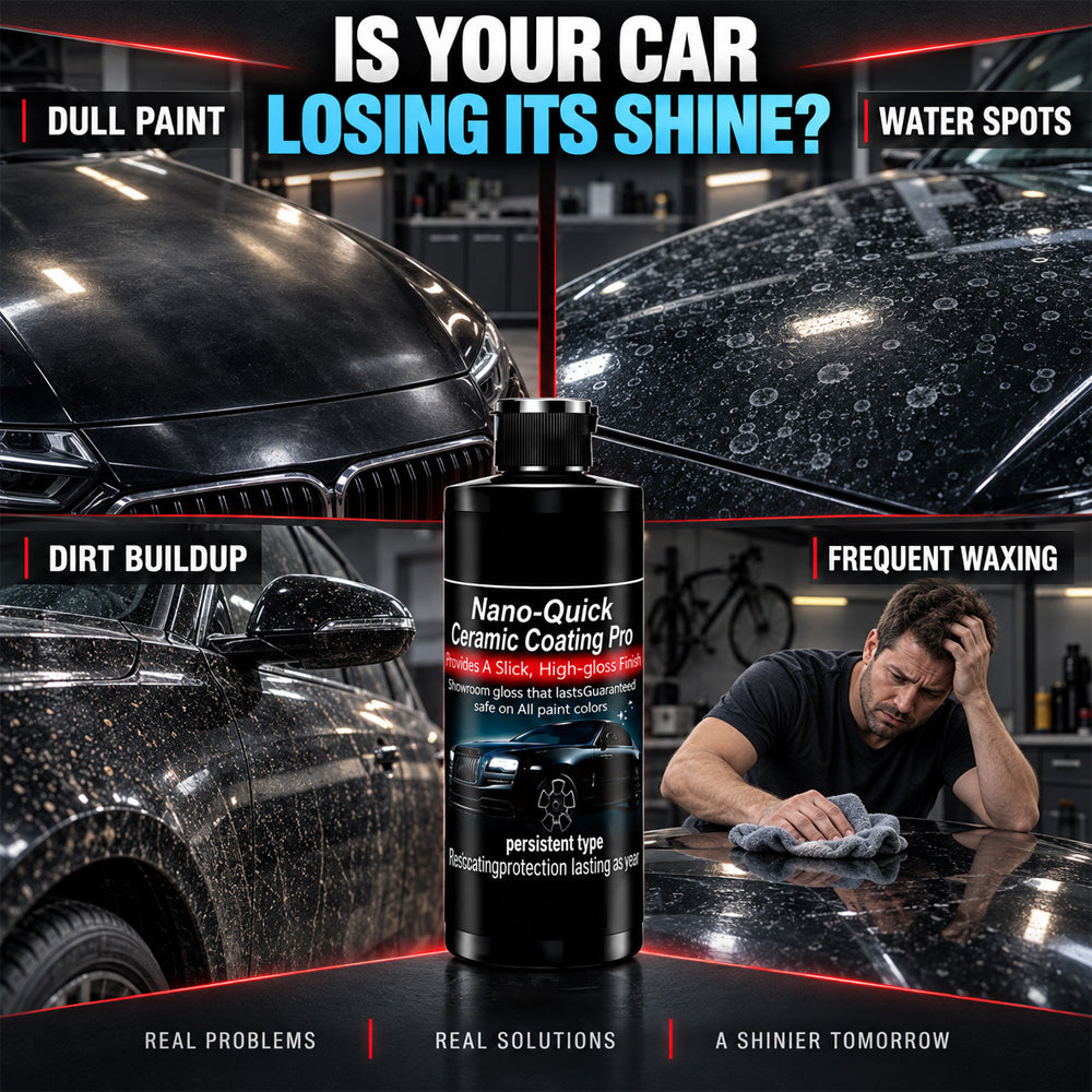 🛡️50% OFF | Nano-Quick Ceramic Coating Pro for automobiles, featuring advanced ceramic technology for dust-proof glass effect and lasting luster.