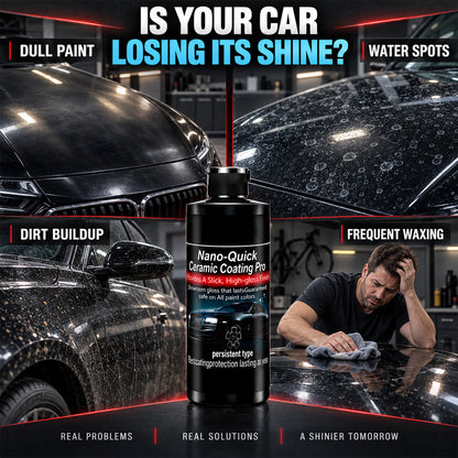 🛡️50% OFF | Nano-Quick Ceramic Coating Pro for automobiles, featuring advanced ceramic technology for dust-proof glass effect and lasting luster.
