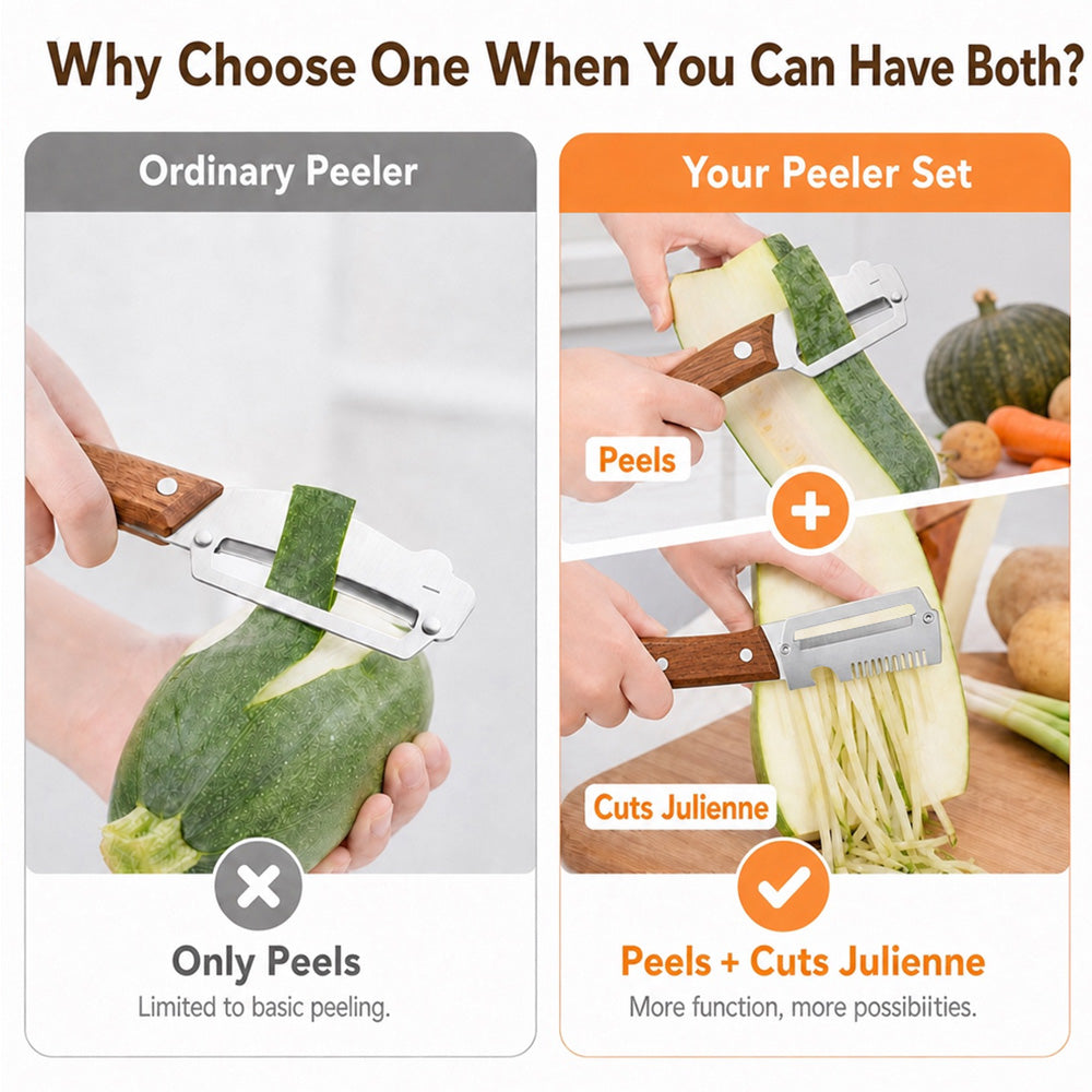🔪🥔 BUY1 – GET 1 FREE: Multifunctional Vegetable Peeler🥕🍎