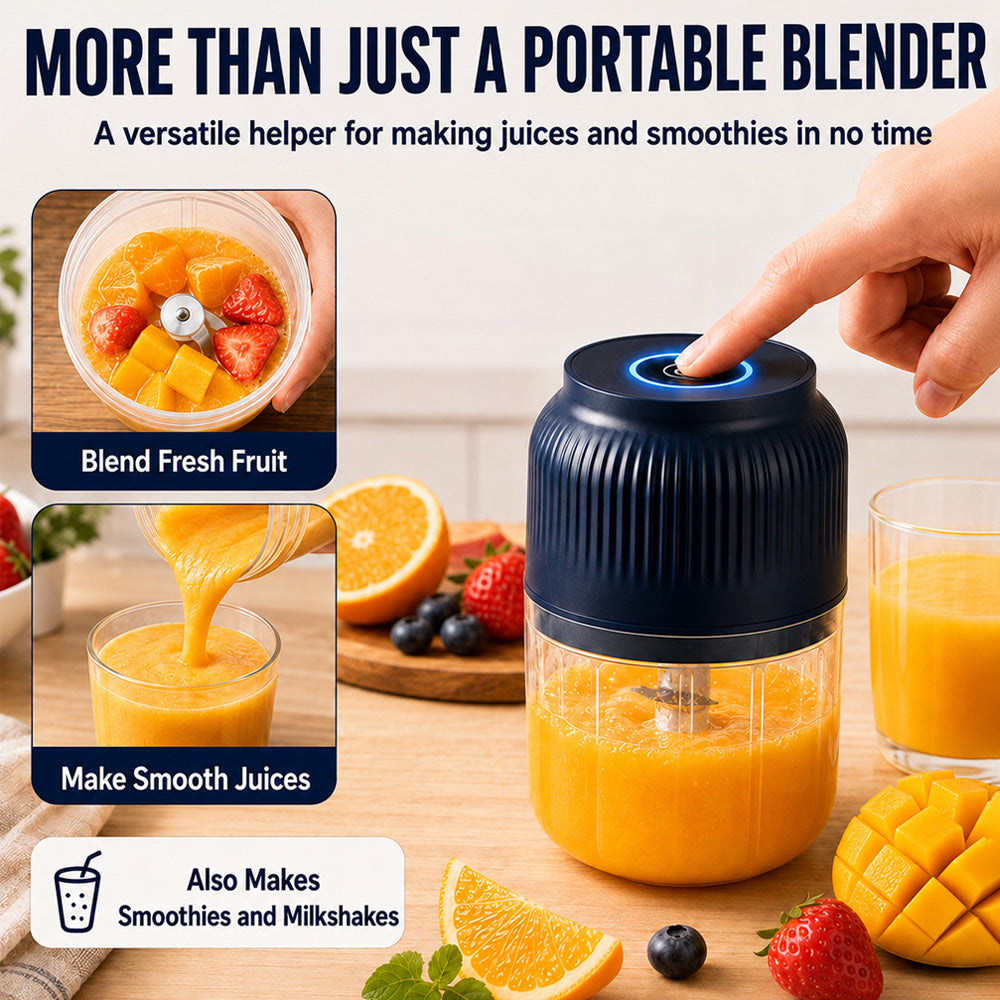UPSELL🔥 50% OFF! 🔥6-Blade Electric Food Chopper | For Vegetables, Onions, Herbs, Nuts & Meat | Cordless, One-Touch & Easy to Clean | Baby Food Maker, Juicer, Spice Grinder & Meat Grinder