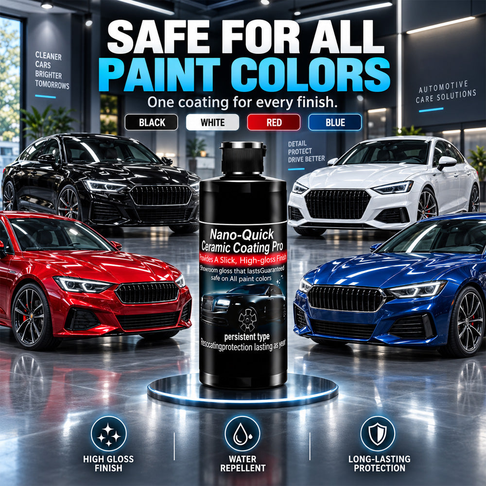 🛡️50% OFF | Nano-Quick Ceramic Coating Pro for automobiles, featuring advanced ceramic technology for dust-proof glass effect and lasting luster.