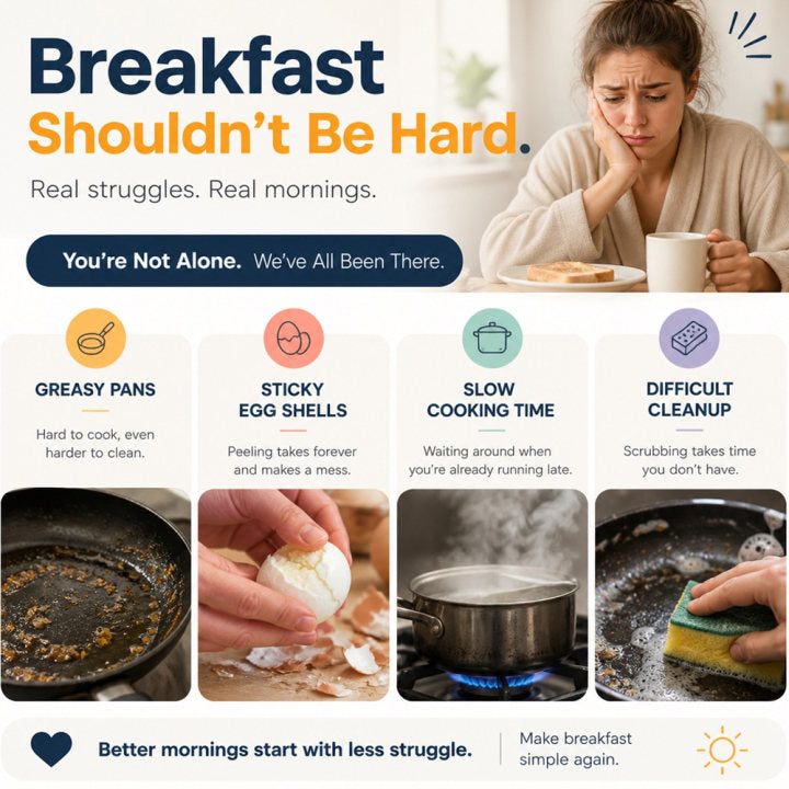 ⏱️🥚 50% OFF NOW! Microwave Egg Cooker – Perfect poached eggs in 2 mins, no oil & splash-proof – Quick, healthy & mess-free breakfast 🌿