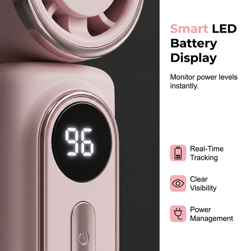 💨 3000mAh USB Clip Fan – 360° Rotatable, Ultra-Portable🌬️| For Travel ✈️ Office 💼Kids 👶 | Clips Anywhere!