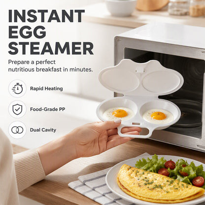 ⏱️🥚 50% OFF NOW! Microwave Egg Cooker – Perfect poached eggs in 2 mins, no oil & splash-proof – Quick, healthy & mess-free breakfast 🌿