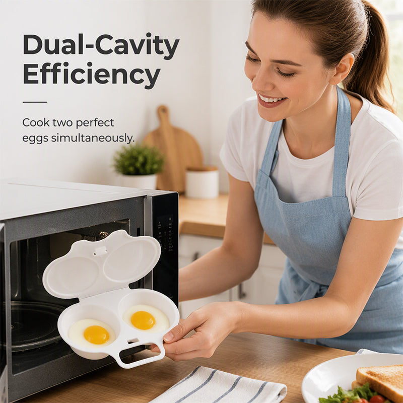 ⏱️🥚 50% OFF NOW! Microwave Egg Cooker – Perfect poached eggs in 2 mins, no oil & splash-proof – Quick, healthy & mess-free breakfast 🌿
