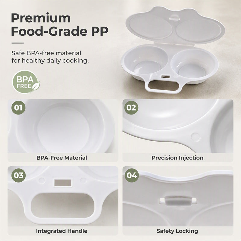 ⏱️🥚 50% OFF NOW! Microwave Egg Cooker – Perfect poached eggs in 2 mins, no oil & splash-proof – Quick, healthy & mess-free breakfast 🌿
