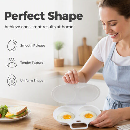 ⏱️🥚 50% OFF NOW! Microwave Egg Cooker – Perfect poached eggs in 2 mins, no oil & splash-proof – Quick, healthy & mess-free breakfast 🌿