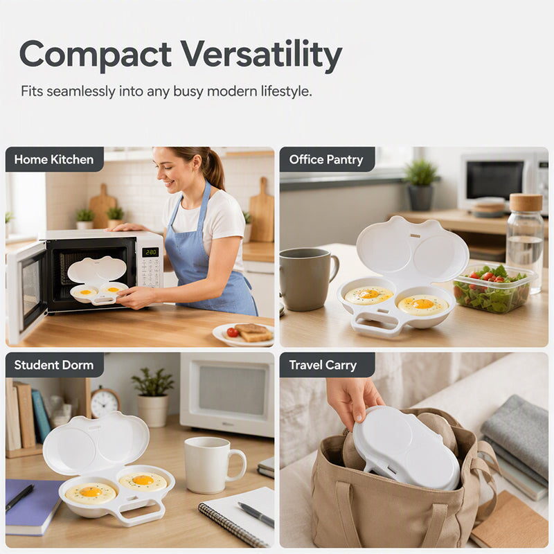 ⏱️🥚 50% OFF NOW! Microwave Egg Cooker – Perfect poached eggs in 2 mins, no oil & splash-proof – Quick, healthy & mess-free breakfast 🌿
